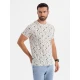 Vyriški baltos spalvos marškinėliai Authentic V1 OM-TSFP-0225