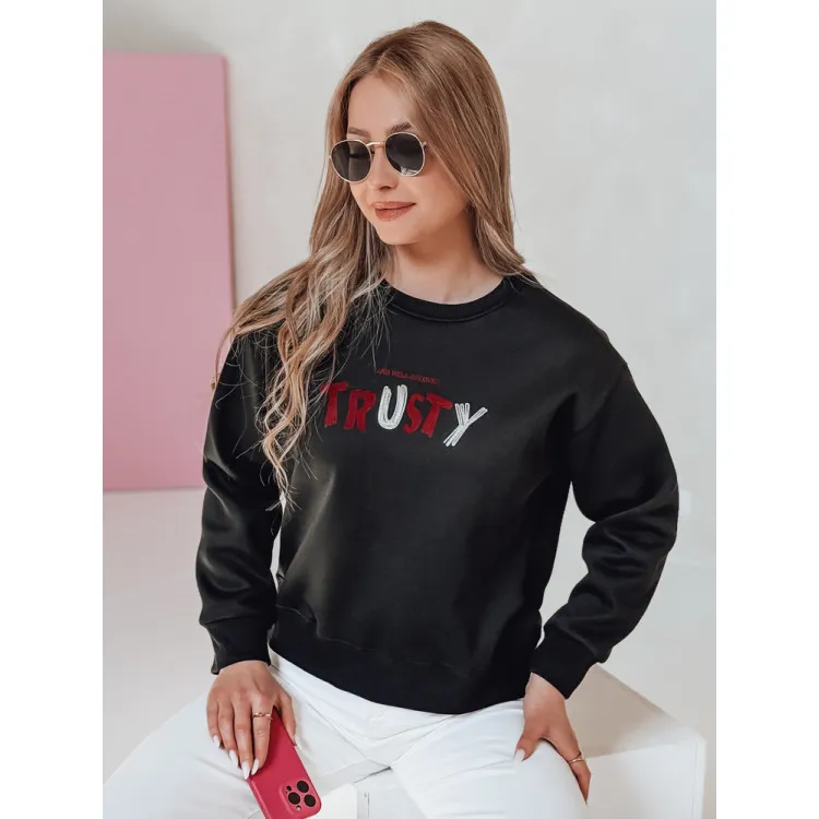 Women's black jumper Trusty BY1408