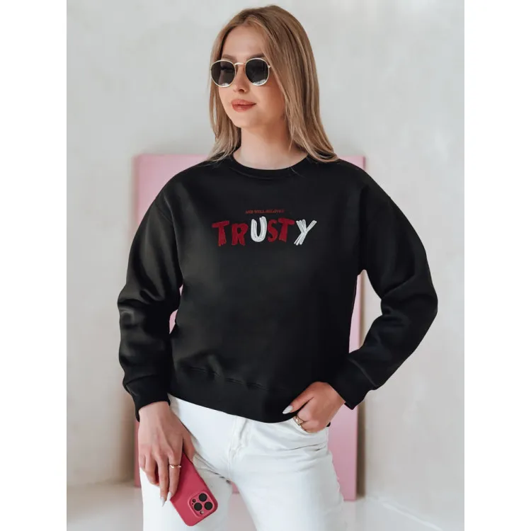 Women's black jumper Trusty BY1408