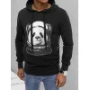 Vyriškas juodas džemperis Panda
