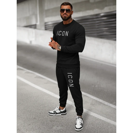 Vyriškas juodas džemperis Icon O/D7394Z