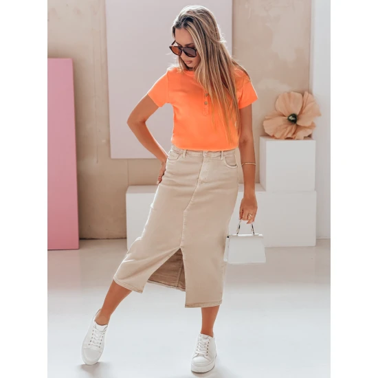 Moteriška oranžinės spalvos palaidinė Kiss Look RY2840