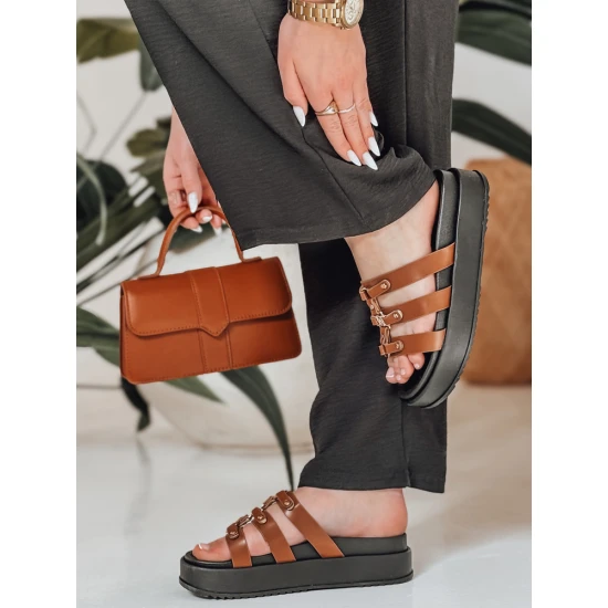 Moteriškos rudos šlepetės Platofi ZY0880