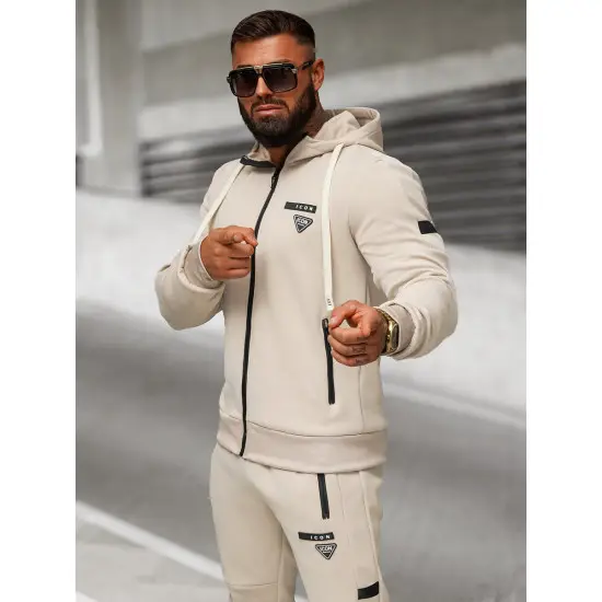 Vyriškas rusvos spalvos sportinio kostiumo komplektas Icon O/LN11760