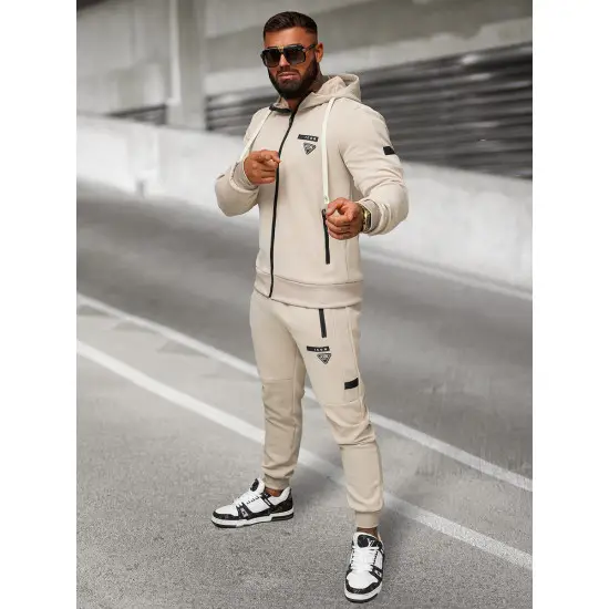Vyriškas rusvos spalvos sportinio kostiumo komplektas Icon O/LN11760