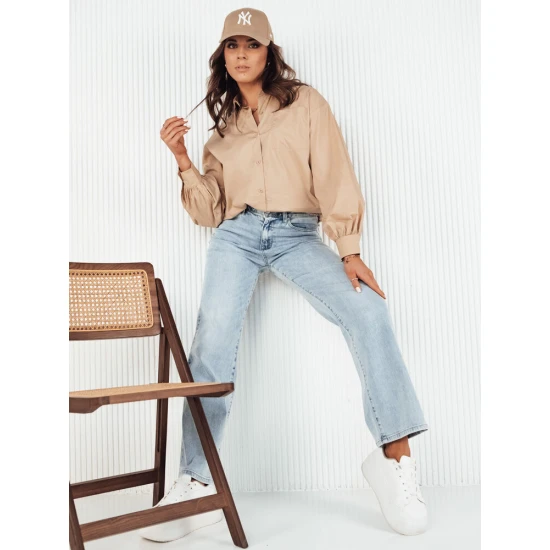 Moteriški rusvi marškiniai Levy DY0371