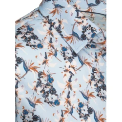 Vyriški mėlyni gėlėti marškiniai Ton