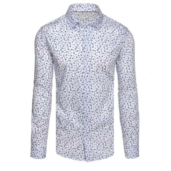 Vyriški baltos spalvos marškiniai Damian DX2640