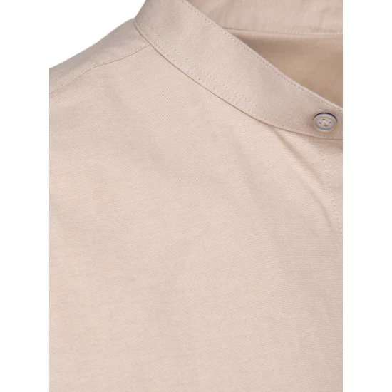 Vyriški rusvi marškiniai ilgomis rankovėmis Prince DX2665