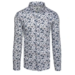 Vyriški gėlėti melsvi marškiniai Stifer