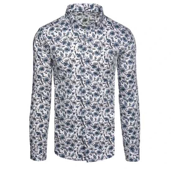 Vyriški gėlėti melsvi marškiniai Stifer