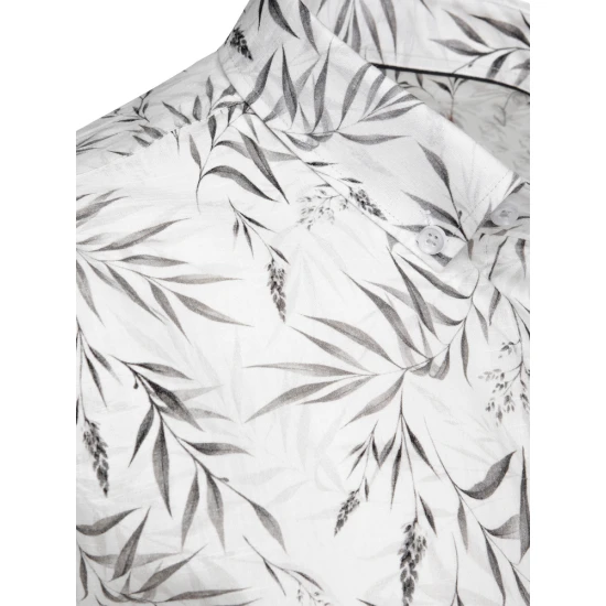 Vyriški baltos spalvos marškiniai Damian DX2638