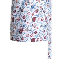 Vyriški baltos spalvos trumpomis rankovėmis marškiniai Tem