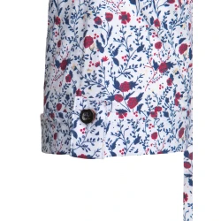 Vyriški baltos spalvos trumpomis rankovėmis marškiniai Ty