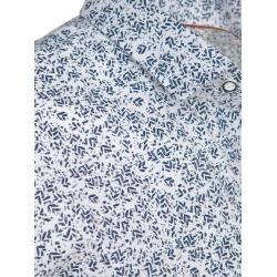 Vyriški baltos spalvos trumpomis rankovėmis marškiniai Tim