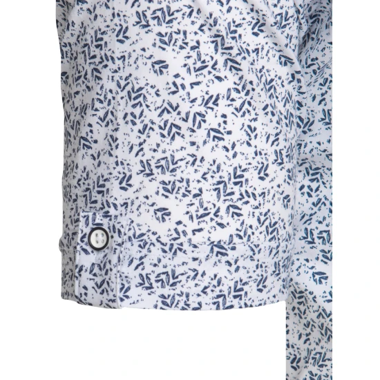 Vyriški baltos spalvos trumpomis rankovėmis marškiniai Tim KX1072