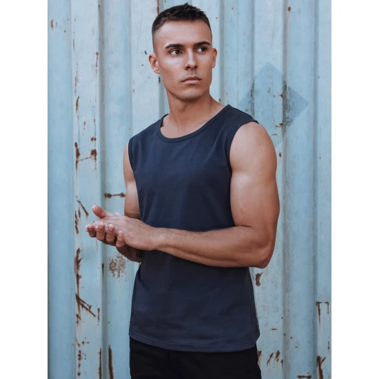 Vyriški tamsiai mėlynos spalvos marškinėliai Lock RX5622