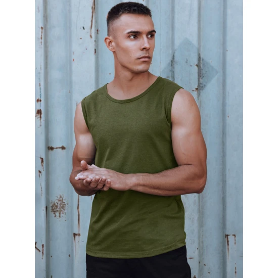 Vyriški chaki spalvos marškinėliai Lock Marškinėliai