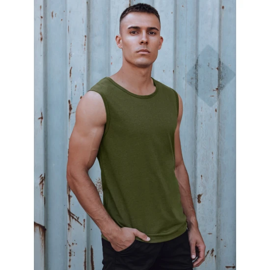 Vyriški chaki spalvos marškinėliai Lock Marškinėliai