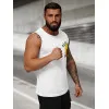 Balti vyriški marškinėliai be rankovių Sport JS/8B1717/1Z