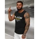 Juodos spalvos vyriški marškinėliai be rankovių Black JS/8B1712/3