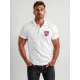 Vyriški balti polo marškinėliai Herbas JS/8T80