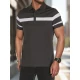 Vyriški tamsiai pilki polo marškinėliai Lima PX0630