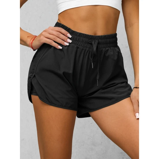 Moteriški sportiniai juodi šortai Boni JS/XY24015S