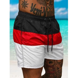 Maudymosi šortai juodi/balti Revel