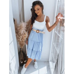 Moteriškas mėlynas midi sijonas Randina