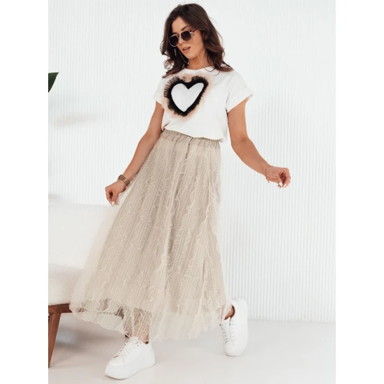 Moteriškas rusvas tulio sijonas Fliss CY0424