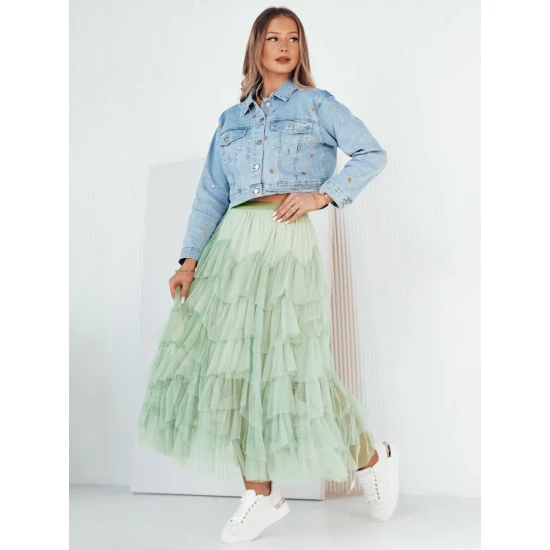 Moteriškas mėtų spalvos tiulio sijonas Milani CY0430