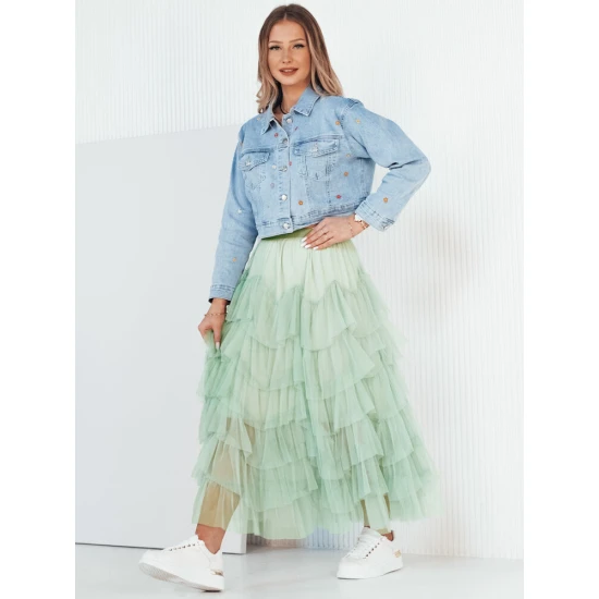 Moteriškas mėtų spalvos tiulio sijonas Milani CY0430