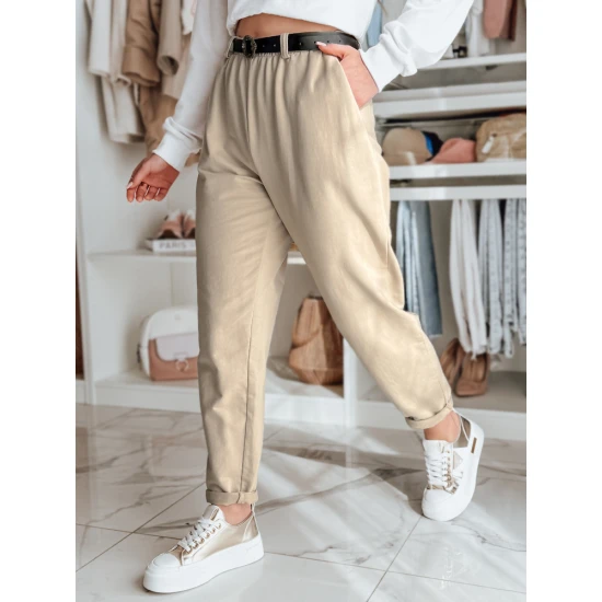 Moteriškos rusvos kelnės su diržu Tailandi UY2549