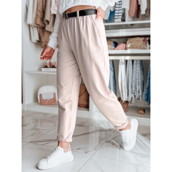 Moteriškos rožinės kelnės su diržu Tailandi UY2551