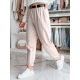 Moteriškos rožinės kelnės su diržu Tailandi UY2551