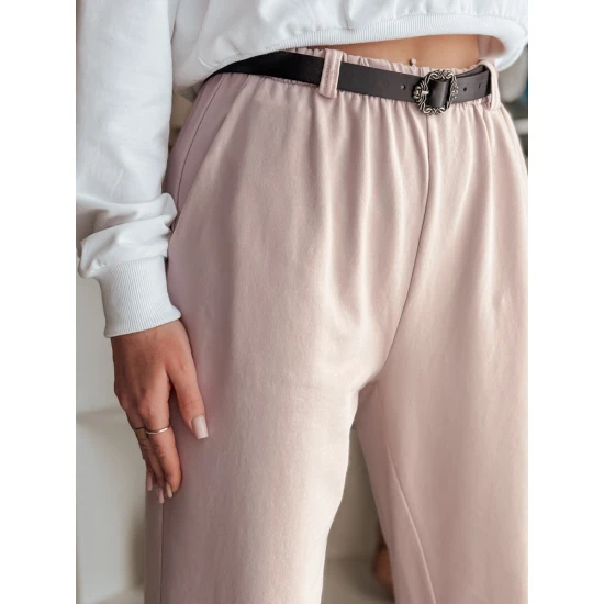 Moteriškos rožinės kelnės su diržu Tailandi UY2551