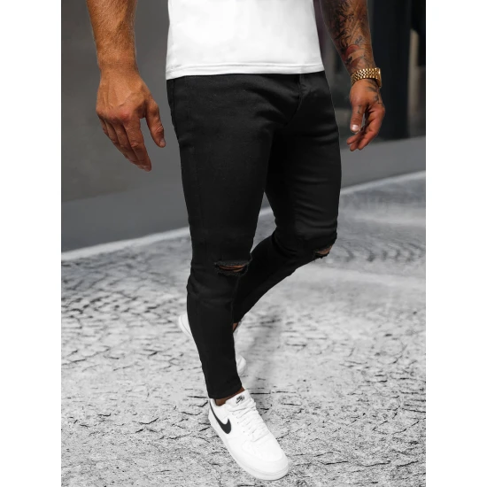 Vyriški juodi džinsai Santos Kelnės