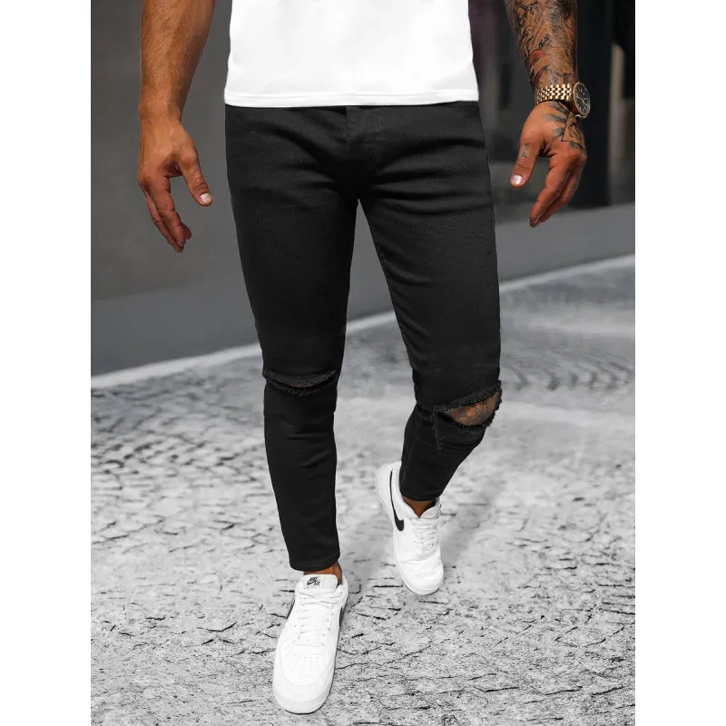 Czarne jeansy męskie Santos E/5391/02Z