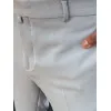 Vyriškos šviesiai pilkos spalvos elegantiškos kelnės Rad UX4291