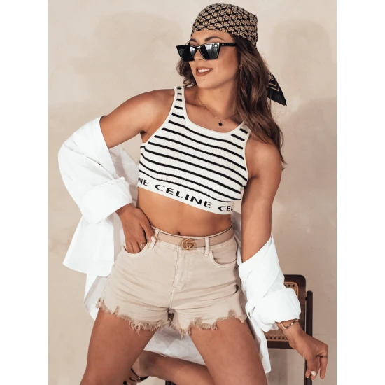 Moteriški rusvi džinsiniai šortai Sunylook Šortai moterims