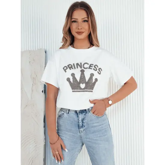 Moteriški balti marškinėliai Princess RY2390