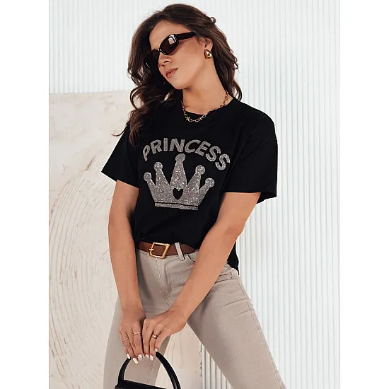 Women's black shirt Princess RY2389