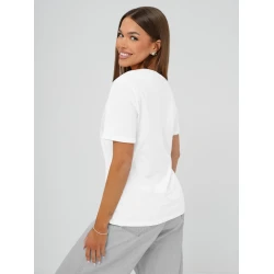 Moteriški baltos spalvos marškinėliai Inlove