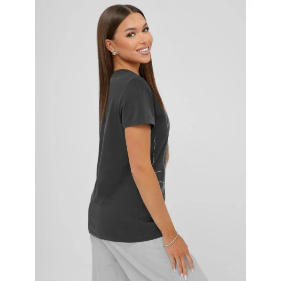Moteriški tamsiai pilkos spalvos marškinėliai Cool JS/YJ77841