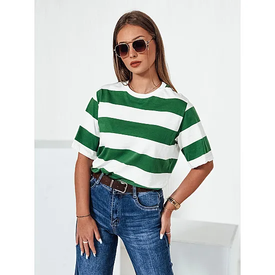 Women's striped green shirt Almin RY2560
