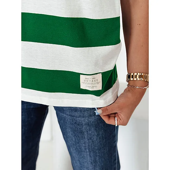 Women's striped green shirt Almin RY2560