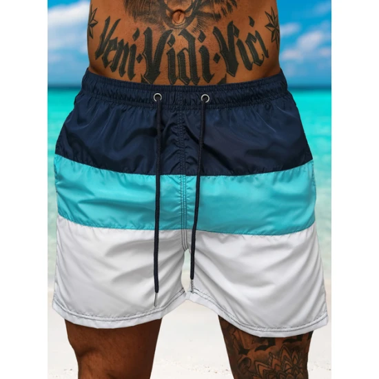 Maudymosi šortai tamsiai mėlyni/balti Revel JS/17K567/7