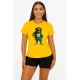 Moteriški geltoni marškinėliai Meškutė PK4023