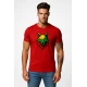 Vyriški raudoni marškinėliai Vilkas PK4021